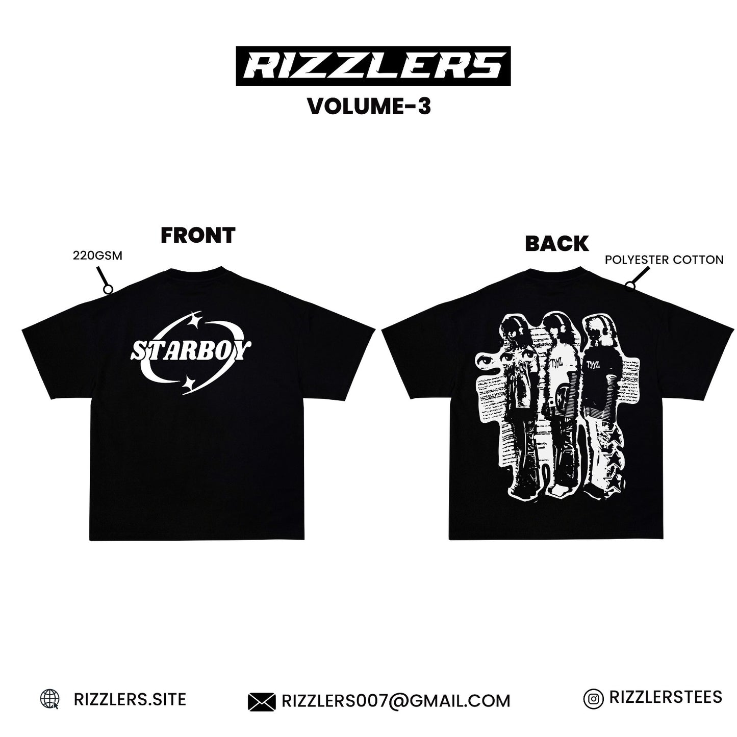 Starboy oversize box fit tshirt
