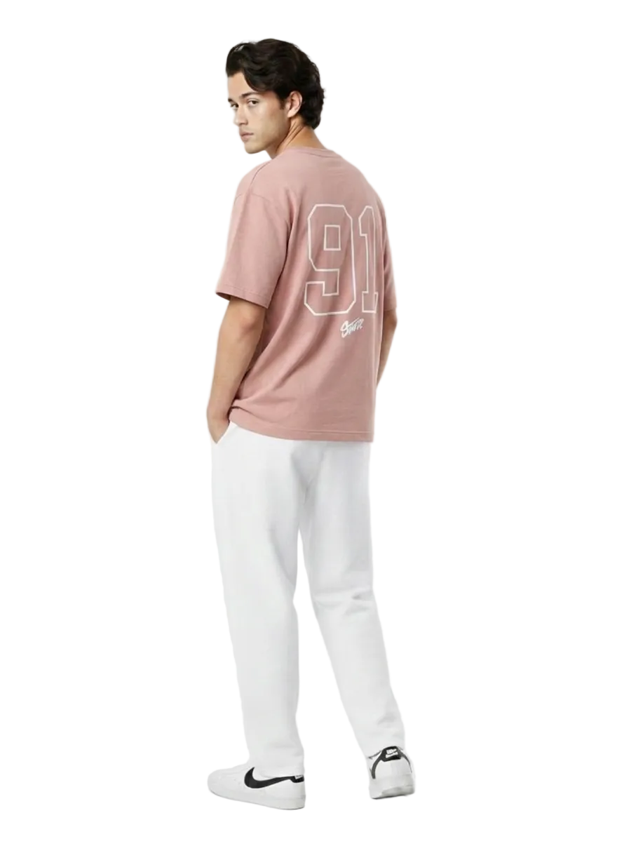 ST91WD Varsity Graphic Oversized T-Shirt