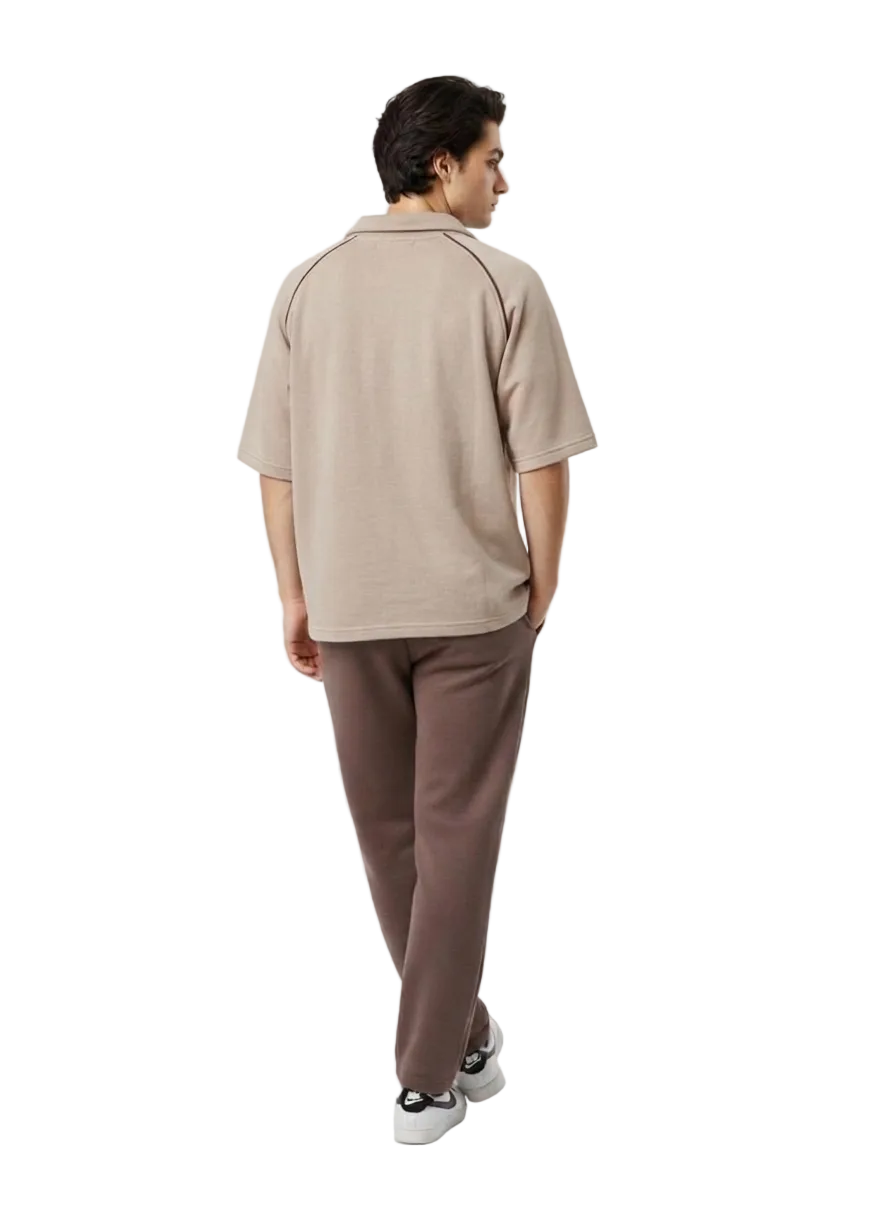 AIM VICTORY" Retro Raglan Polo Tee