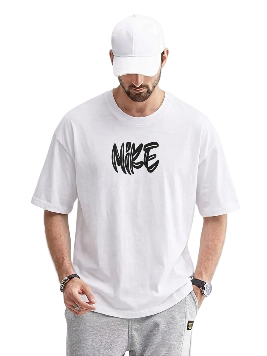Men's Urban Graffiti Graphic Oversized T-Shirt