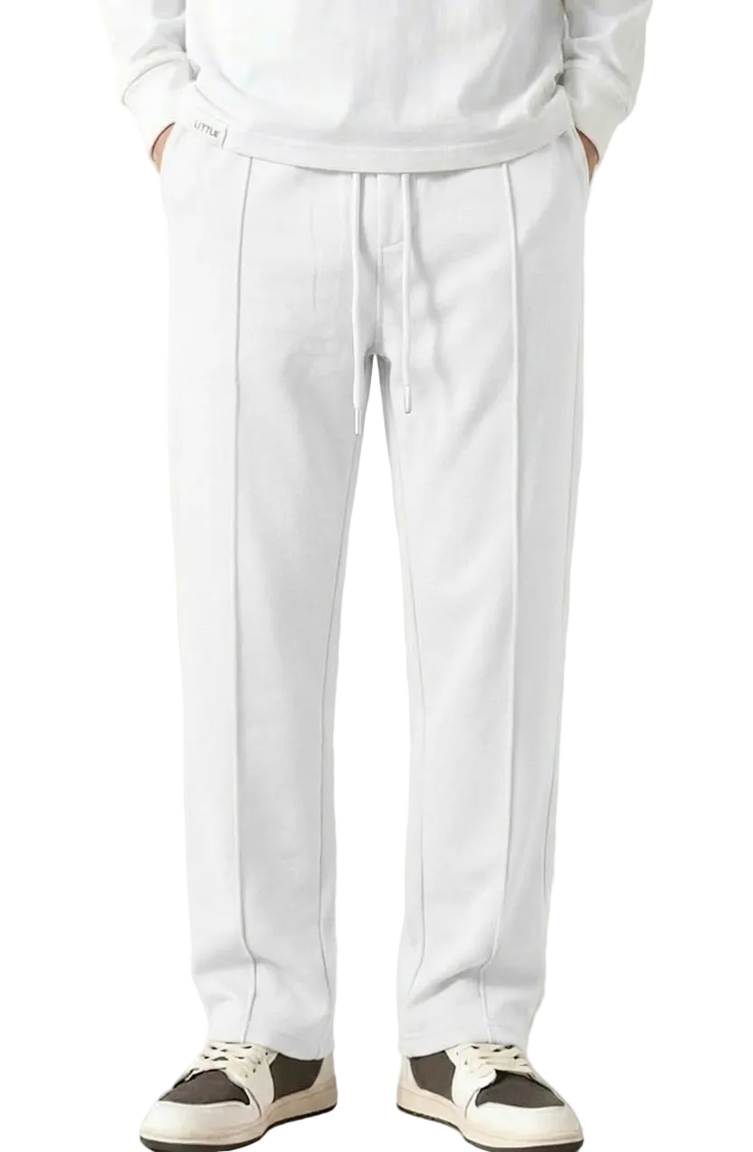 Men’s Essential Pintuck Straight-Leg Sweatpants