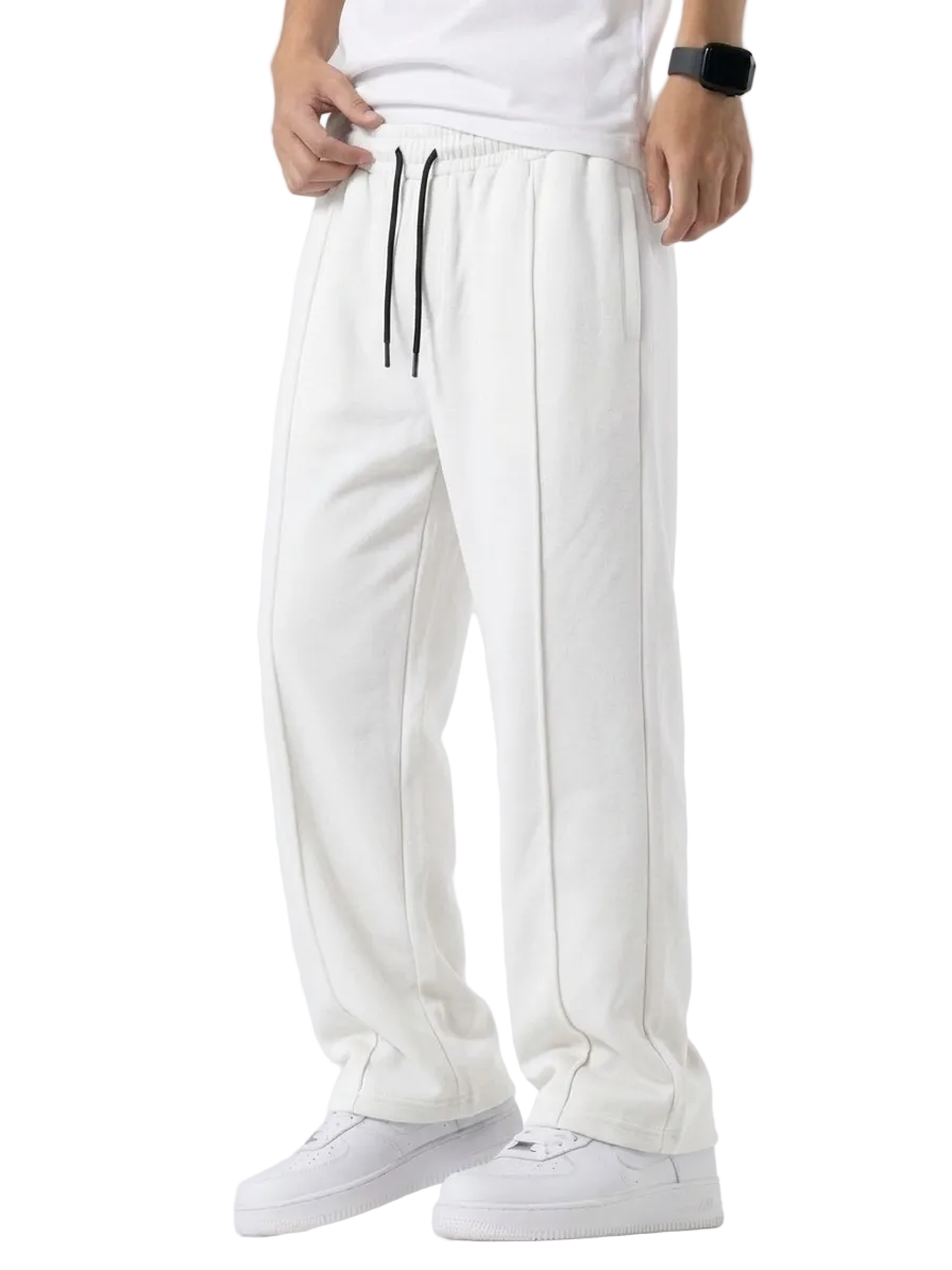 Men’s Essential Pintuck Straight-Leg Sweatpants