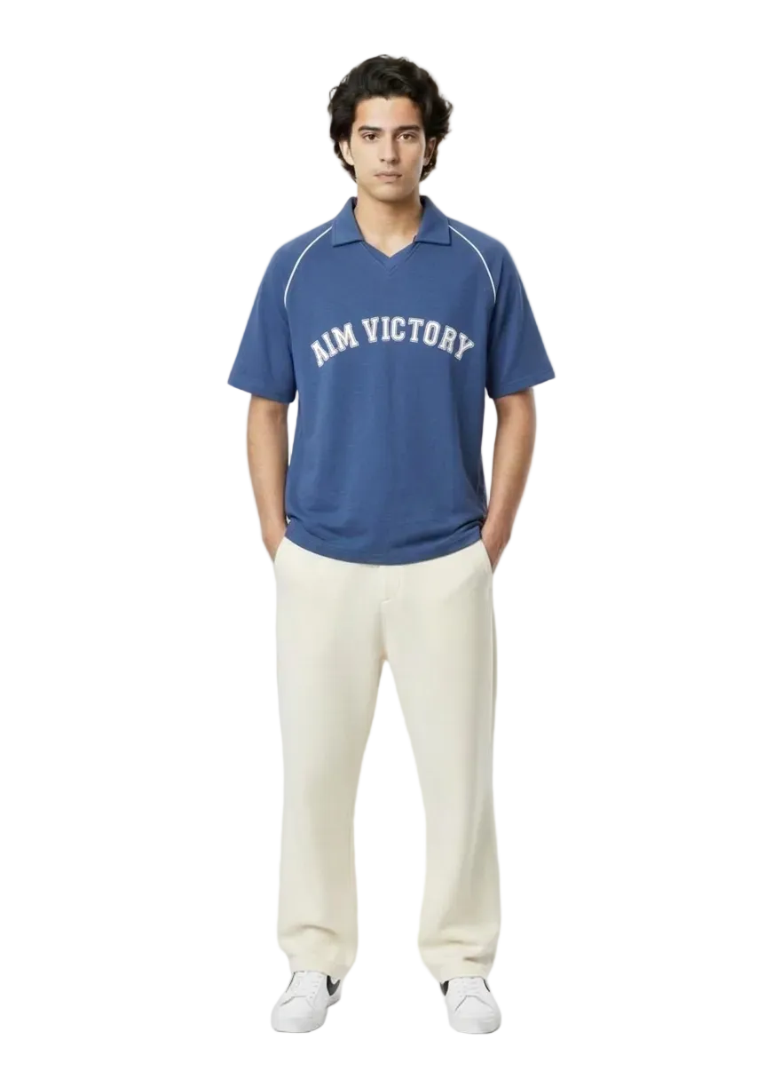 AIM VICTORY Vintage Athletic Raglan Polo