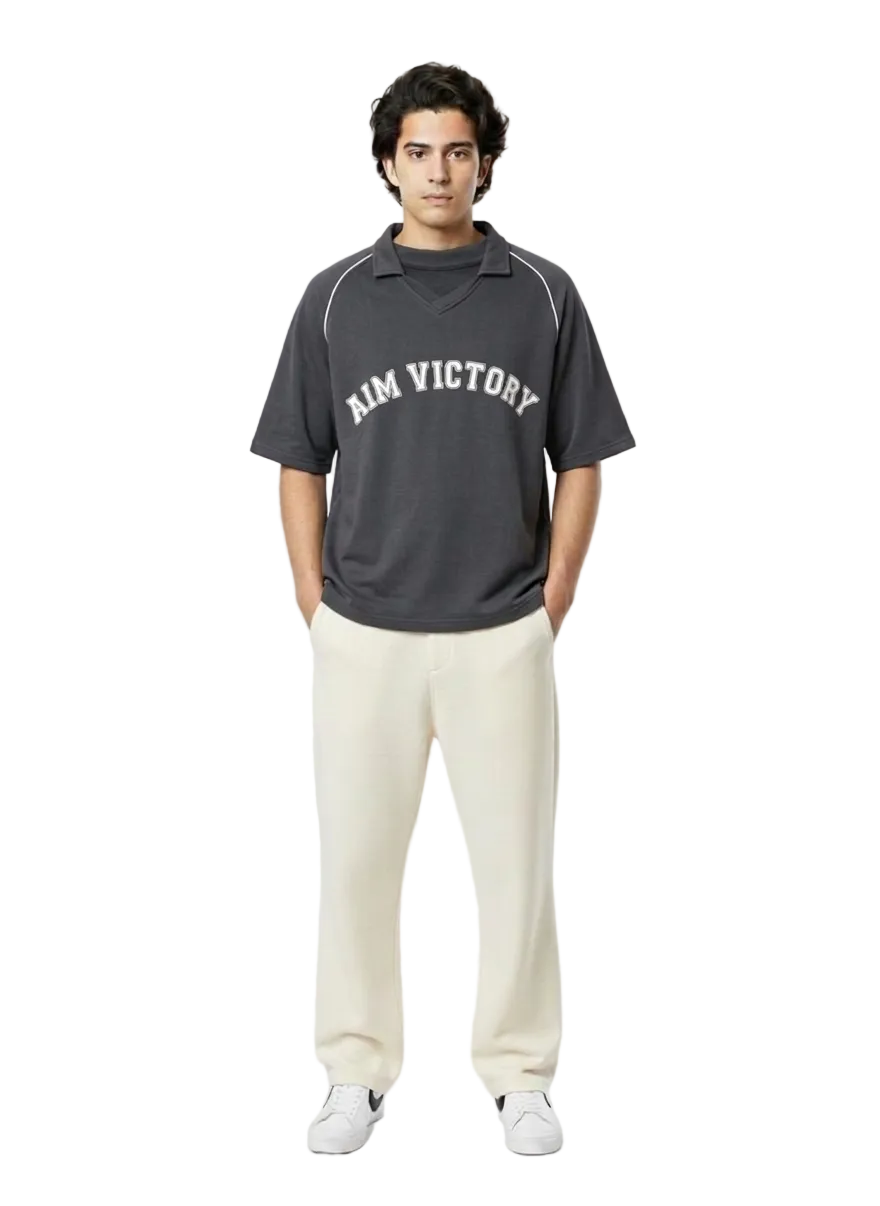 AIM VICTORY Retro-Athletic Polo Tee