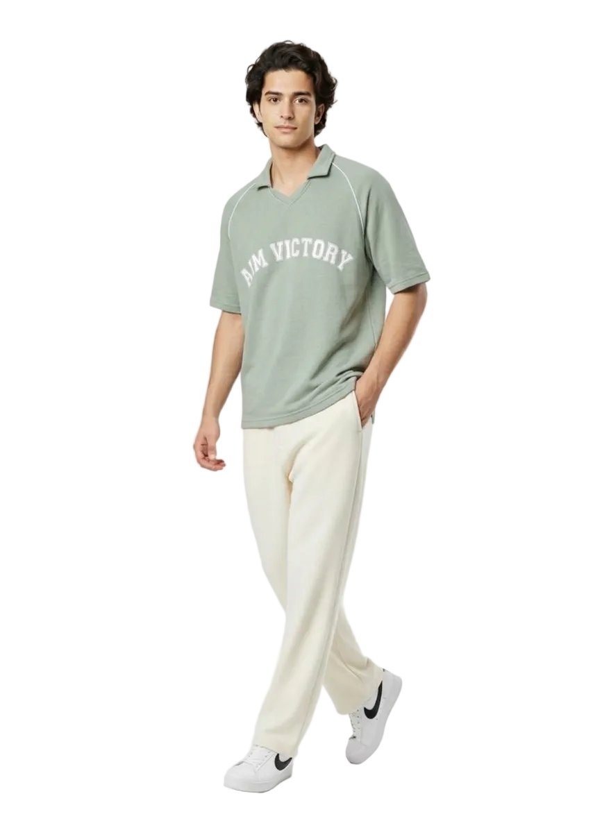 AIM VICTORY Relaxed-Fit Raglan Knit Polo