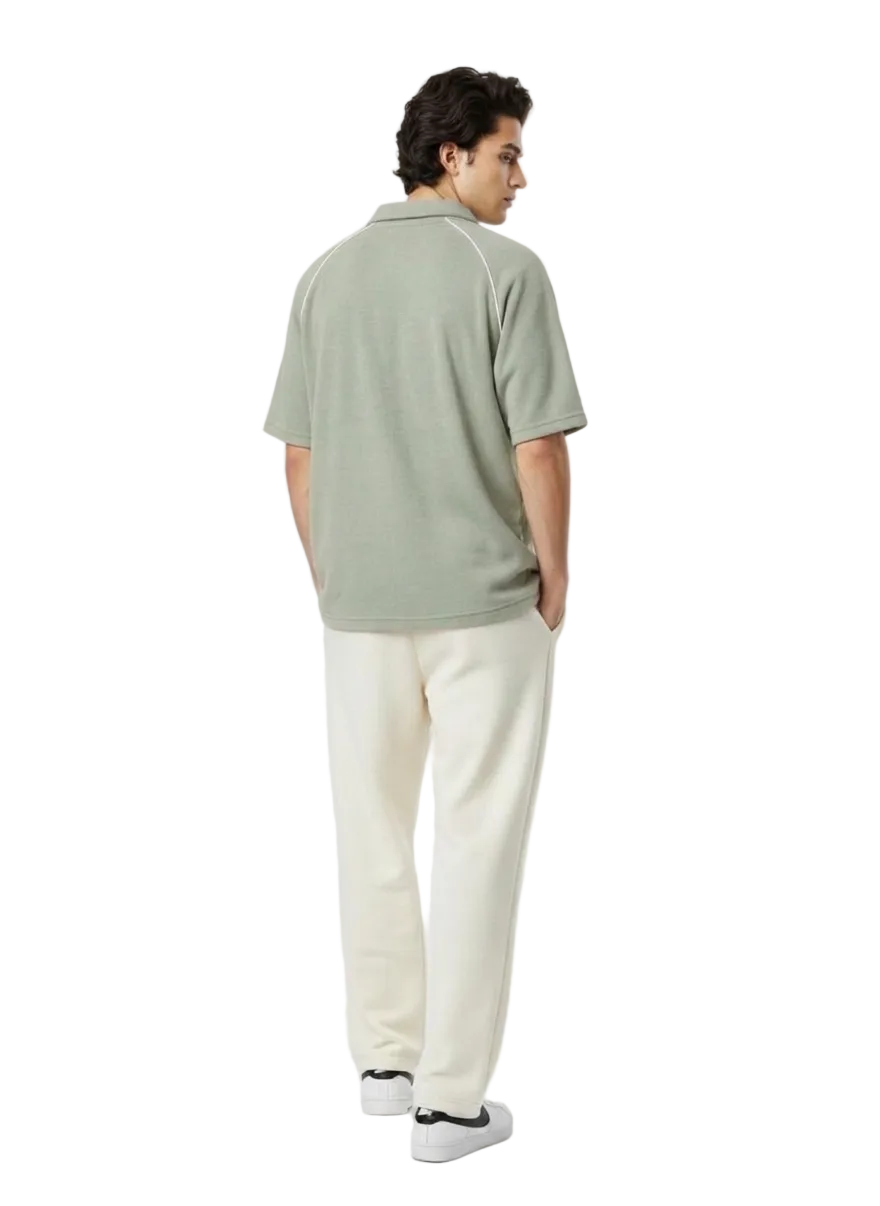 AIM VICTORY Relaxed-Fit Raglan Knit Polo