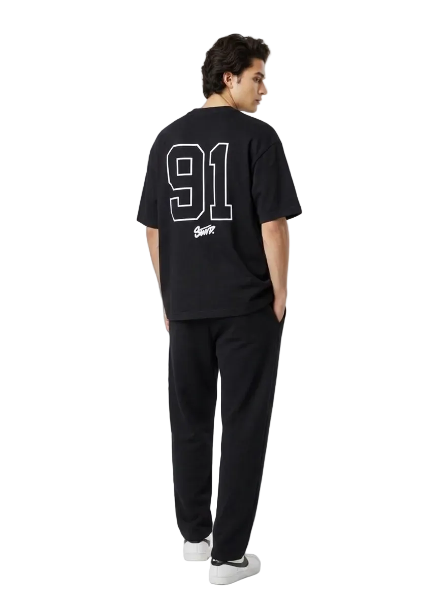 ST91WD Varsity Graphic Oversized T-Shirt