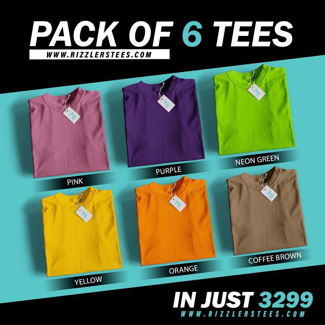 Pack Of 6 Tshirts