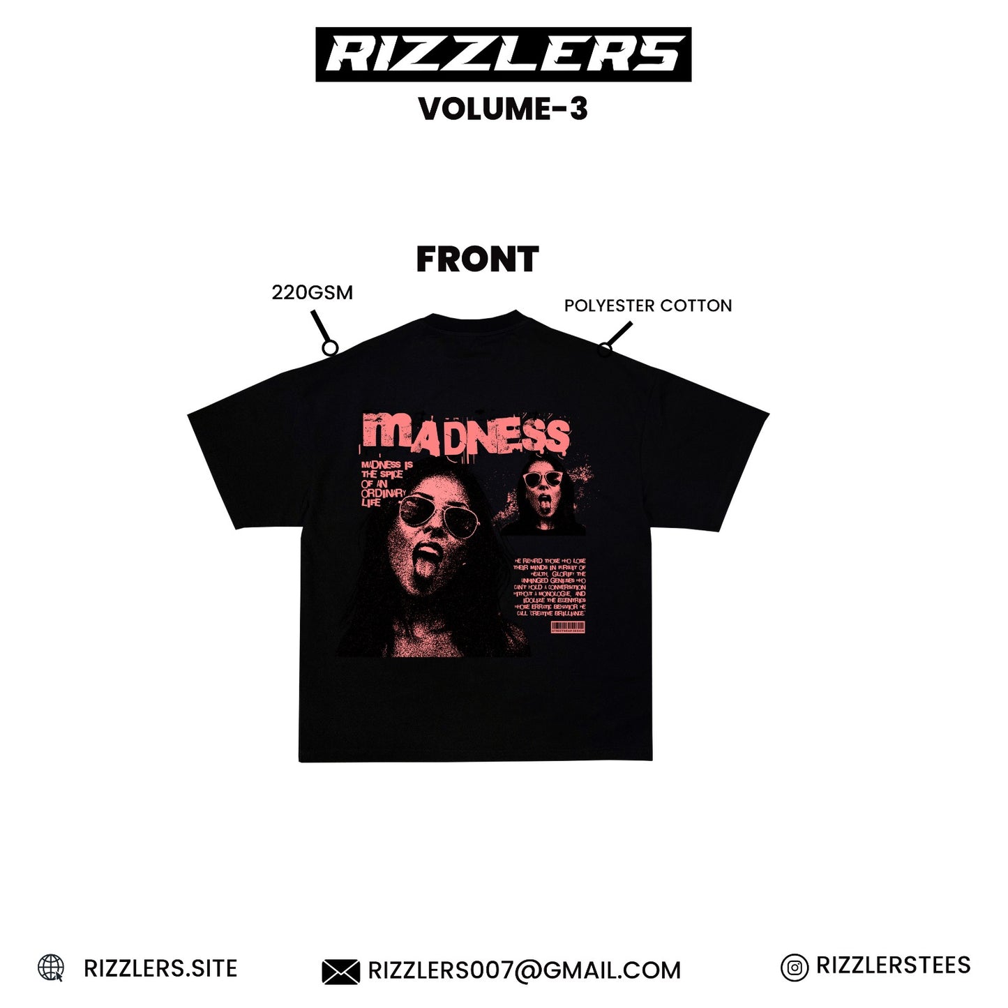 Madness y2k oversize box fit tshirt