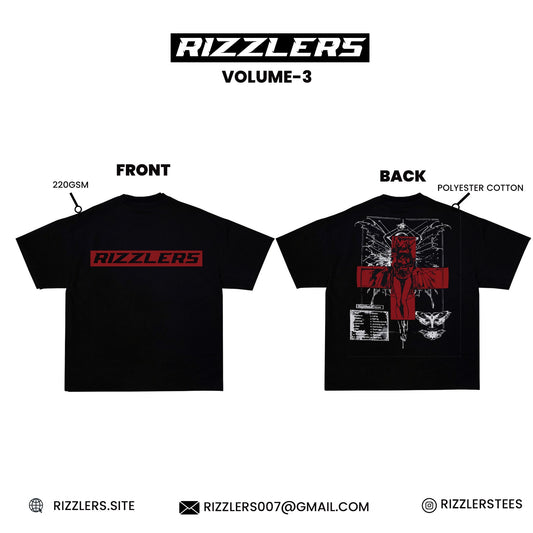 Rizzlers gothic oversize box fit tshirt