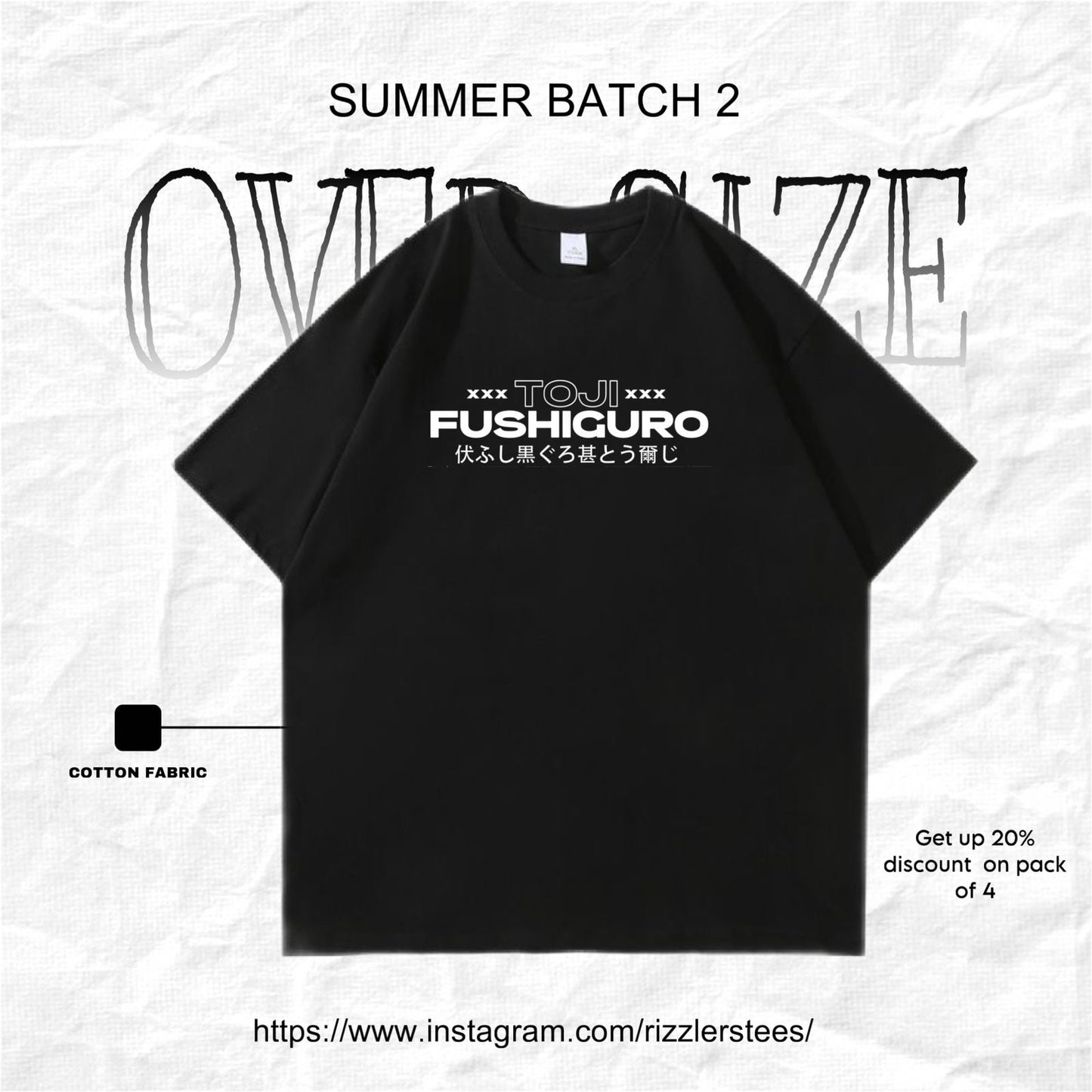 Toji Fushiguro Tshirt Dropshoulder